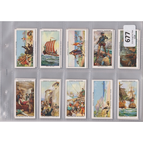 677 - Hignett Bros & Co Sea Adventures 1939 set 50/50 VG