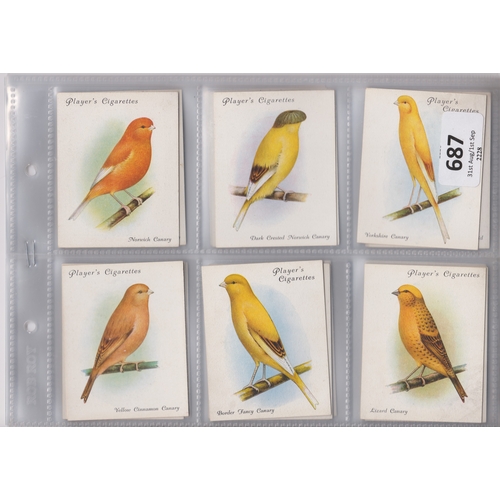 687 - John Player & Sons Aviary & Cage Birds 1935 set L 25/25 VG