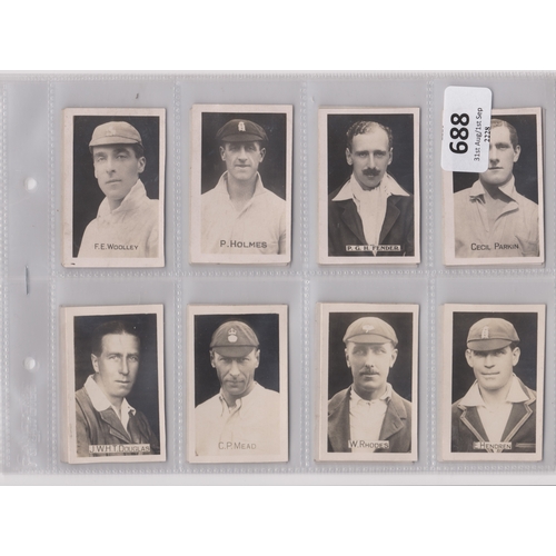 688 - Chums (Periodical) Cricketers 1923 set MF 23/23 G/VG