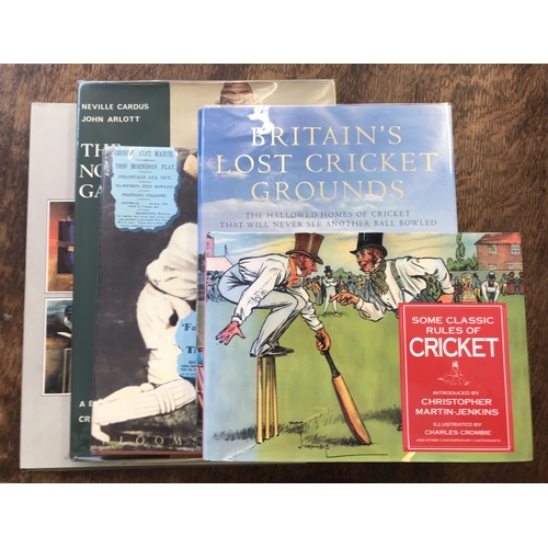 779 - Cricketing Books including Some Classic Rules of Cricket, Britain's Lost Cricket Grounds and Great T... 