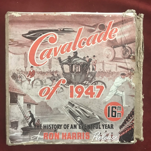 799 - Cavalcade of 1947 16mm Film, The history of the eventful year - A Ron Harris release in original box... 