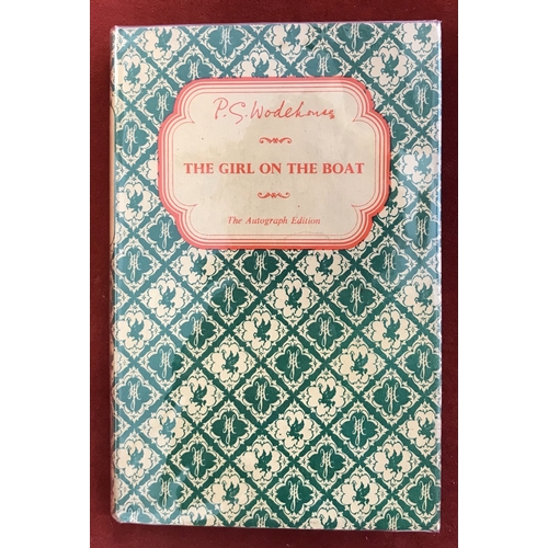 564 - Herbert Jenkins The Girl on the Boat autograph edition 1st edition thus 1956 in original d/j