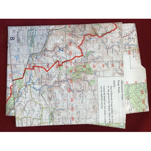 451 - British Military Otterburn/Redesdale all Arms Training Area Map, printed for D. Survey, Ministry of ... 