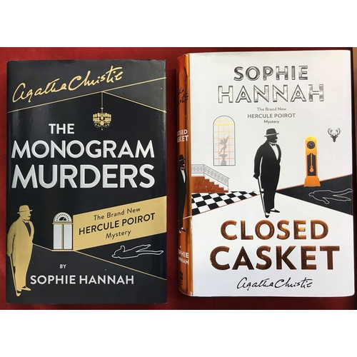 159 - Agatha Christie by Sophie Hannah The Monogram Murders and Closed Casket The Brand New Hercule Poirot... 