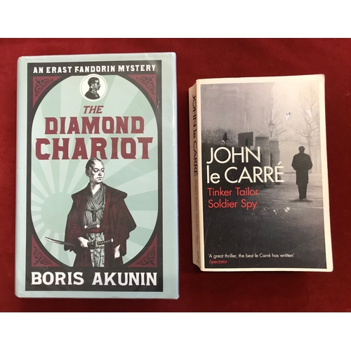 171 - 4 Crime Thriller Novels including Michael Dobbs, Whispers of Betrayal, John le Carre, Tinker Tailor ... 