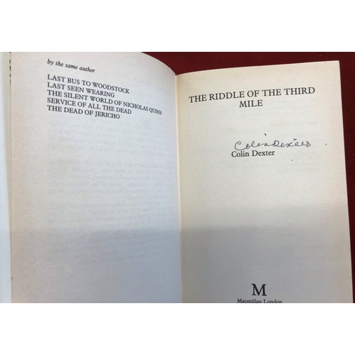 175 - 4 x Colin Dexter Inspector Morse Novels including: Signed Service of All the Dead First Edition, Har... 