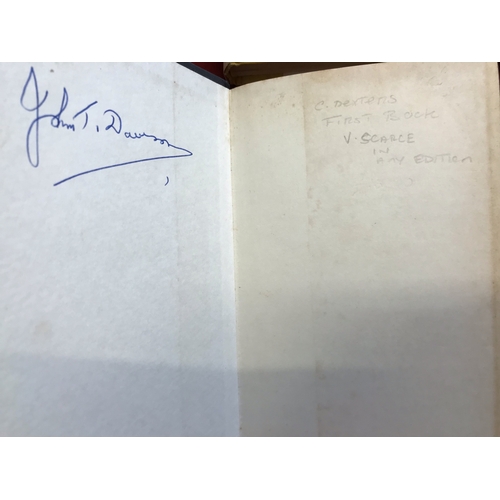 175 - 4 x Colin Dexter Inspector Morse Novels including: Signed Service of All the Dead First Edition, Har... 