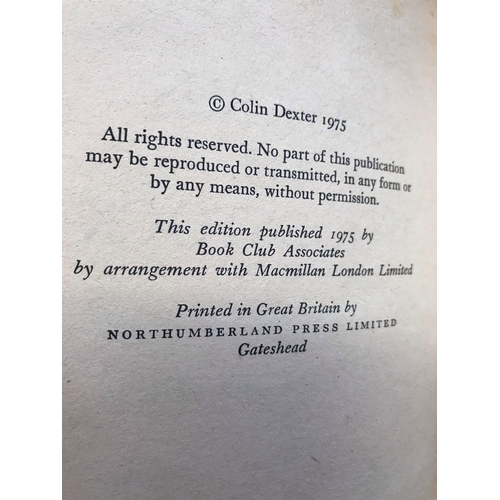 175 - 4 x Colin Dexter Inspector Morse Novels including: Signed Service of All the Dead First Edition, Har... 