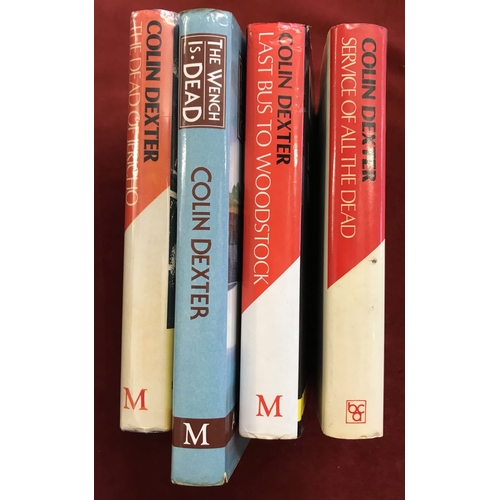 176 - 4 x Colin Dexter Inspector Morse Novels including:  Service of All the Dead First Edition, Hardback ... 