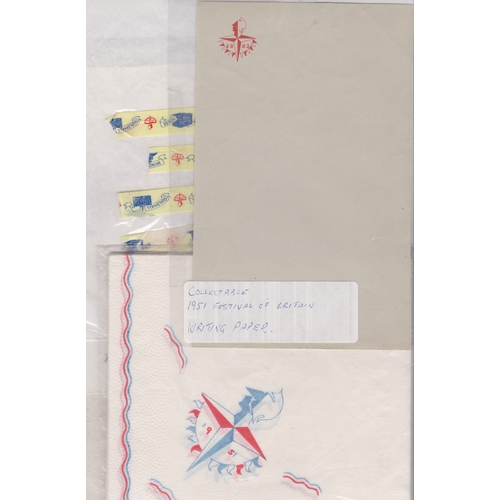 144 - 1951 Festival of Britain selection of souvenir collectables from the festival including handkerchief... 