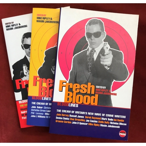 158 - Fresh Blood 1, 2 and 3 Paperbacks: The best of Britain's new wave of '90s 'noir' hard-boiled crime a... 