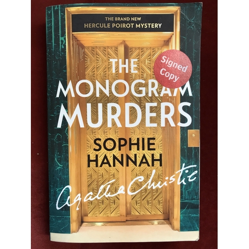 160 - The Monogram Murders signed by Sophie Hannah, Agatha Christie the New  Hercule Poirot Mystery Paperb... 