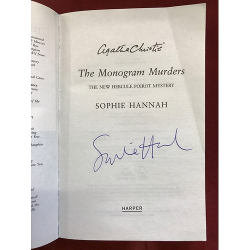 160 - The Monogram Murders signed by Sophie Hannah, Agatha Christie the New  Hercule Poirot Mystery Paperb... 