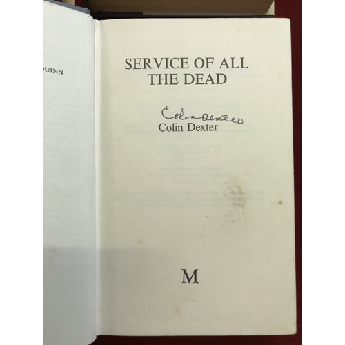 175 - 4 x Colin Dexter Inspector Morse Novels including: Signed Service of All the Dead First Edition, Har... 