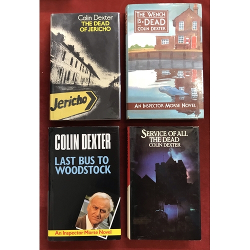 176 - 4 x Colin Dexter Inspector Morse Novels including:  Service of All the Dead First Edition, Hardback ... 