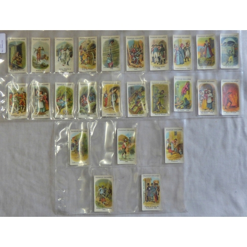 11 - Carreras Ltd London Turf cigarette cards Famous Escapes (2 sets) 1926 Set L25/25 cards and 1926 set ... 