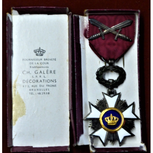 156 - Belgium Order of the Crown (Ordre de la Couronne, Chevalier / Kroonorde, Chevalier). 5th Class 'Chev... 