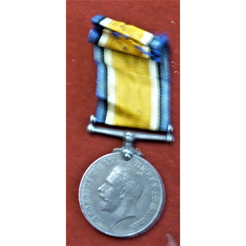 166 - British WWI War Medal to 1652 SGT W. E. O'Brien 1st G.G.A Indian Defence Force, possibly the Gwalior... 