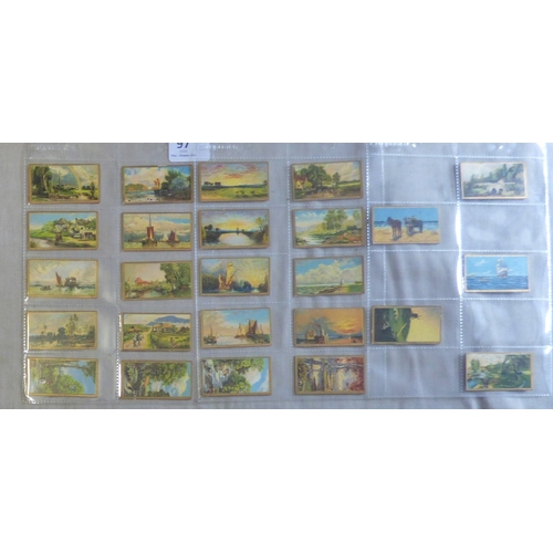 17 - Cavanders Ltd 2 Sets, Reproductions of celebrated oil paintings (Army club cigarettes) VG and Foreig... 