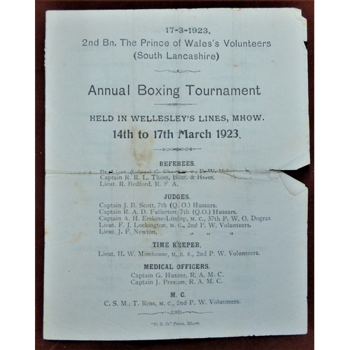 175 - British 2nd Bn. The Prince of Wales's Volunteers (South Lancashire) Annual Boxing Tournament (Held i... 