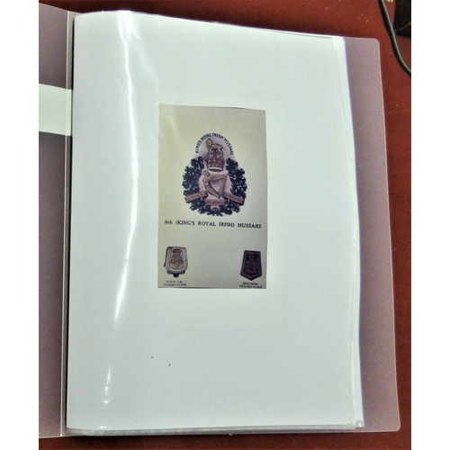 193 - 8th (King's Royal Irish) Hussars Picture Portfolio with (50+) prints of historic pictures and sketch... 