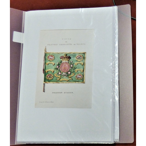 194 - 5th (Princess Charlotte's of Wales's) Dragoon Guards Picture Portfolio with (50+) prints of historic... 