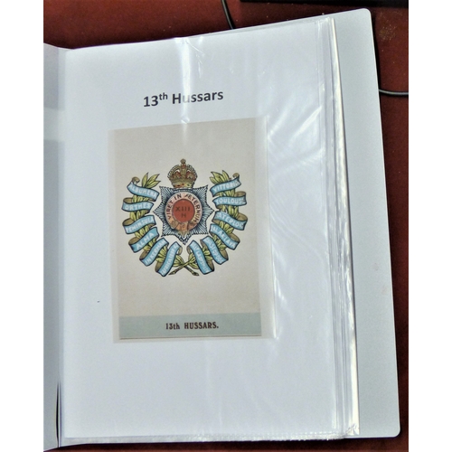 197 - 13th Hussars Picture Portfolio with (50+) prints of historic pictures and sketches of the Regiment f... 