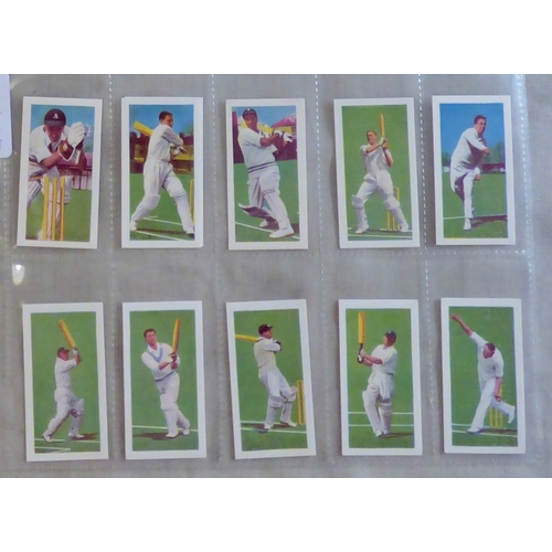 39 - Kane Products Ltd 2 Sets, Cricketers 1st series 1956 set 25/25 cards and Cricketers 2nd series 1956 ... 