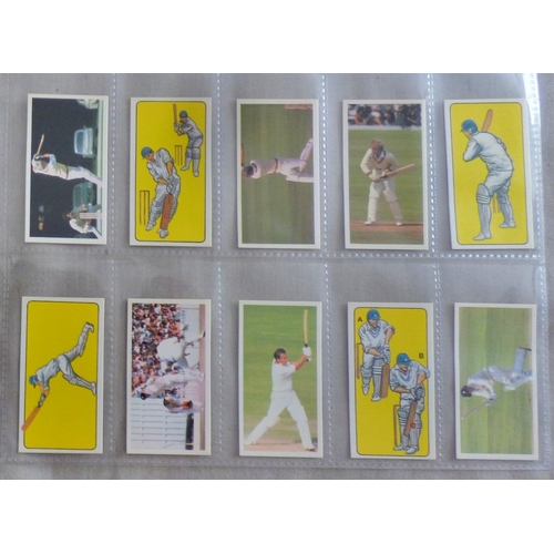 45 - Geo Bassett & Co Ltd (Confectionery) 2 Sets, Barratt Division play cricket 1980 A Set 50/50 cards an... 