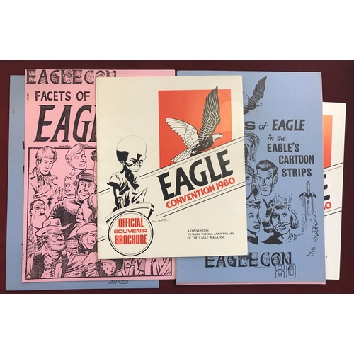 475 - Eagle Comics Convention 1980 Souvenir Brochures (2) and 1980 Faces of Eagle in Eagle Cartoon Strip B... 