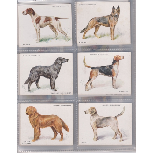 68 - John Player & Sons cigarette cards 2 sets, Dogs by Wardle (Full Length) 1933 set L25/25 and Dogs Sce... 