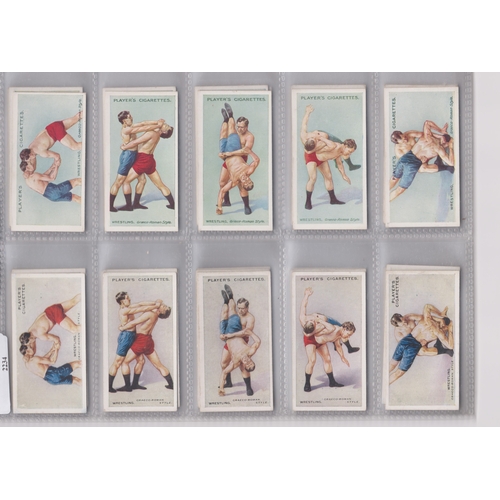 84 - John Player & Sons cigarette cards 2 sets, Wrestling and Ju Jitsu (Blue Back & Grey Back) full sets ... 