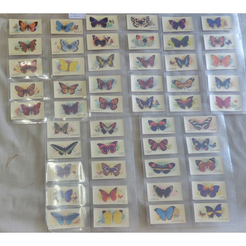 85 - John Player & Sons 4 full sets of Transfers, Aviary & Cage Birds, Your Initials, Butterflies, Boy Sc... 