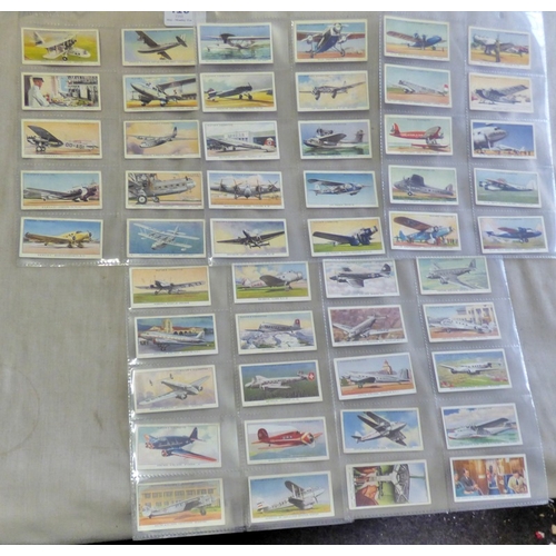 91 - John Player & Sons 3 full sets, International Air Liners, Aircraft of the Royal Air Force and Modern... 