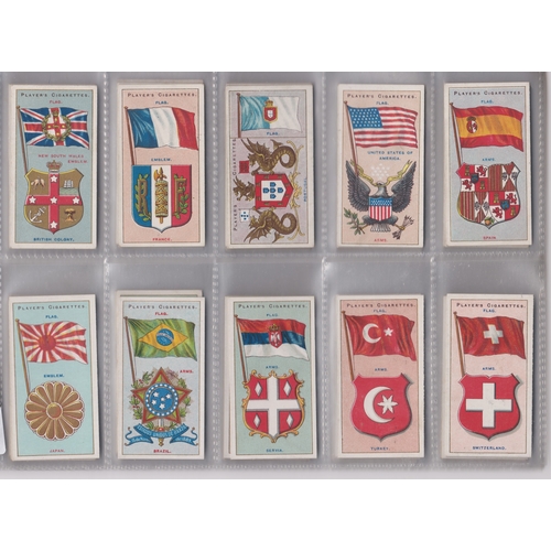 96 - John Player & Sons Countries Arms & Flags cigarette cards (Thick card) 1905 set 50/50 VGC