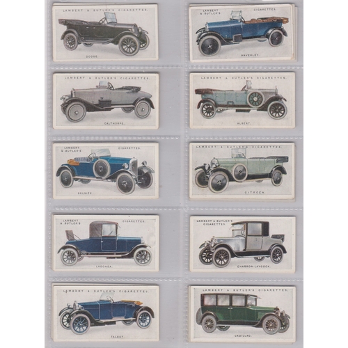 174 - Lambert & Butler Motor Cards (2nd series) 25/50 1923 set 25/25 1923 VGC