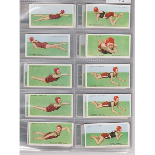 186 - Ogdens 2 sets of odds, Swimming & Diving & Lifesaving 1931 35 cards, VGC and How to Swim 1935 25 car... 