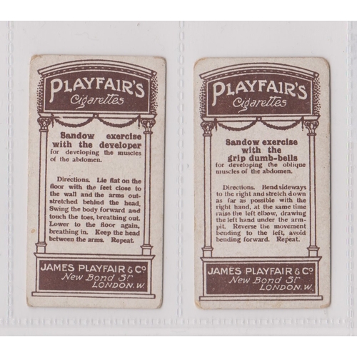 239 - James Playfair & Co How to Keep Fit 1912 series 2/25 cards, good condition