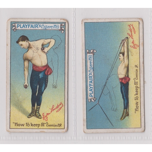 239 - James Playfair & Co How to Keep Fit 1912 series 2/25 cards, good condition