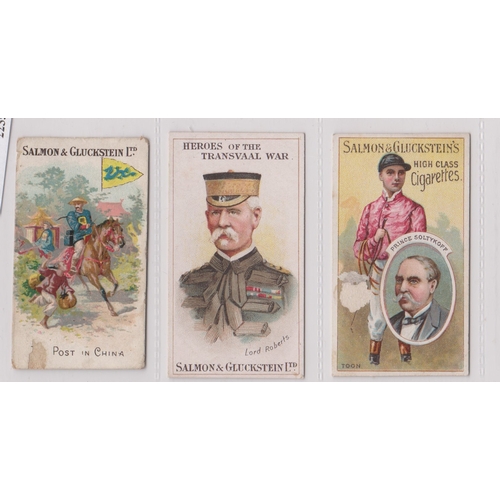 240 - Salmon & Gluckstein Ltd (3 cards) 1 x Owners & Jockeys, 1 x Heroes of the Transvaal War and 1 x Meth... 