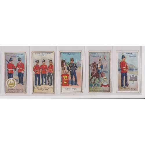 243 - Salmon & Gluckstein Ltd Traditions of Army & Navy series (1917) 5/25 cards, good condition