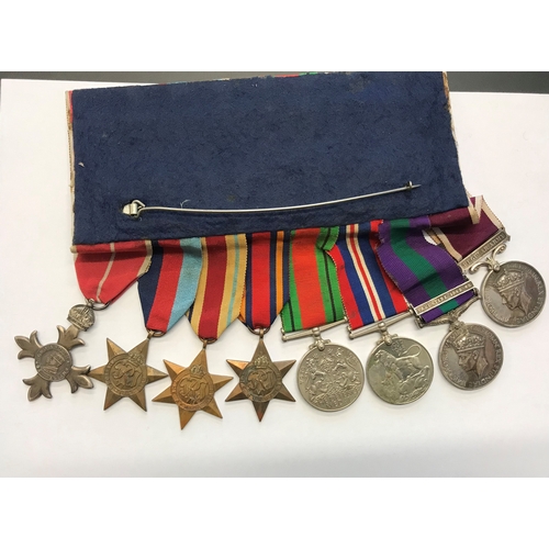 151 - British Eight Place 'Desert Rat' MBE Medal Group to 531893 Warrant Officer Class I (Regimental Serge... 