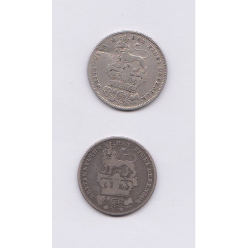 41 - George IV Sixpence 1826 and 1829, fine or better (2)