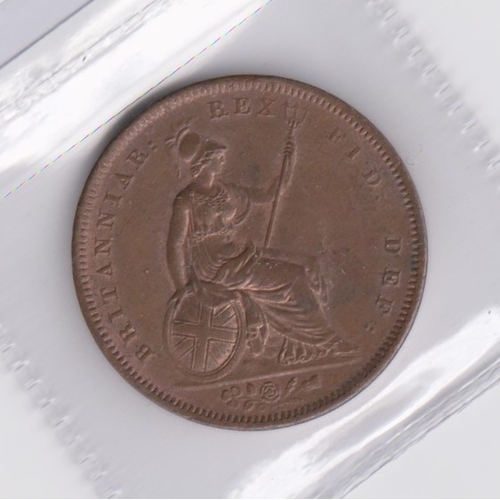 47 - 1826 George IV Penny, AEF with considerable lustre, S3823