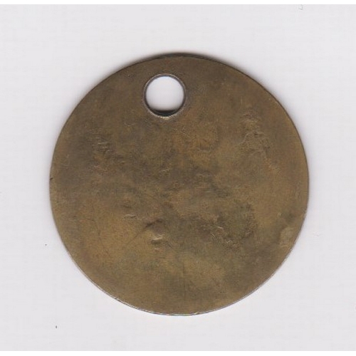 59 - Carriden Brae Opp Bus Stop Token for A904 Muirhouses Bo'ness in Scotland. Early 20th century brass b... 