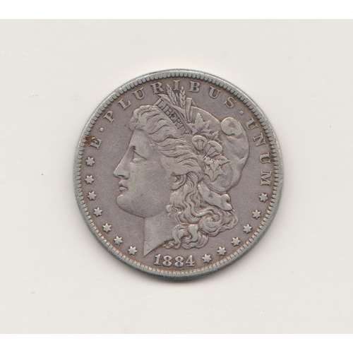75 - USA 1884 Morgan Dollar, VF