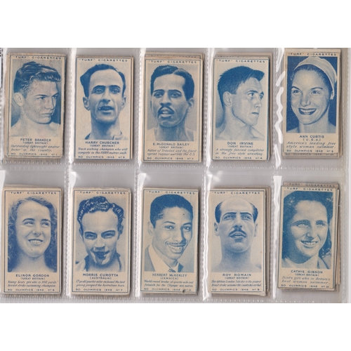 206 - Carreras Ltd (Turf) Olympics 1948 series 50/50 cards VGC