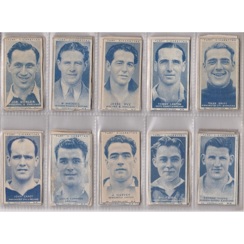 209 - Carreras Ltd (Turf)  Footballers series 1948 50/50 cards poor to good condition