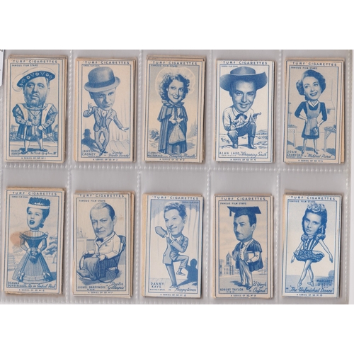 210 - Carreras Ltd (Turf) Famous Film Stars 1949 series 50/50 cards very good except No.6 stained front