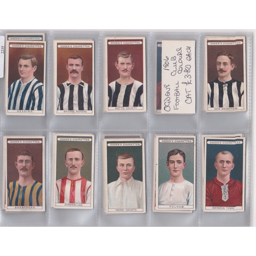 267 - Ogdens Ltd Football Club Colours 1906 series 42/50 cards, VGC